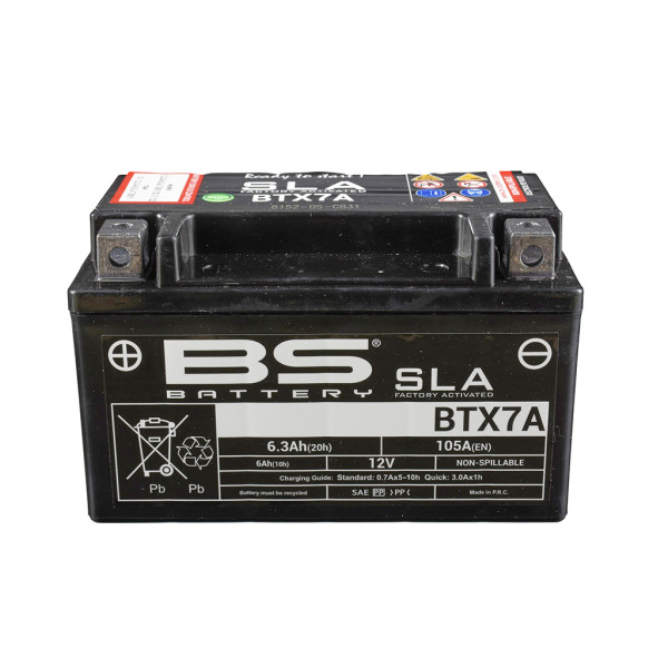 Batterie 12V 6AH YTX7A-BS Gel BS-Battery 50615