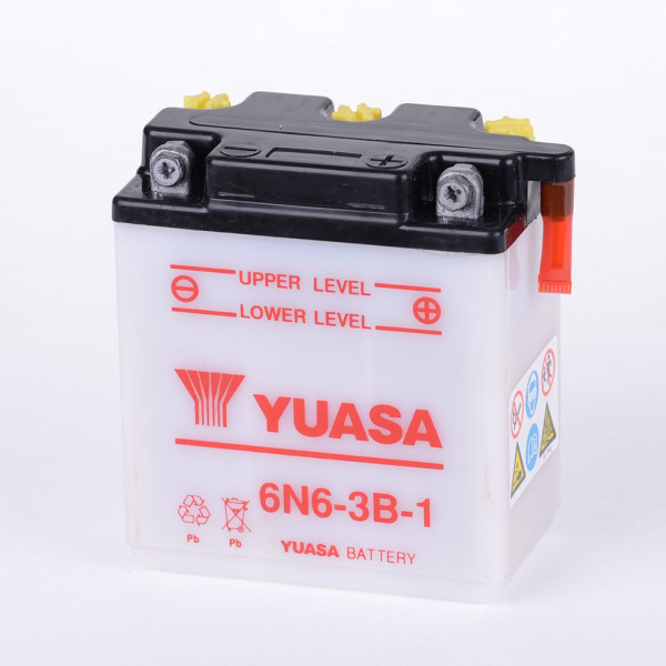Batterie 6V 6AH 6N6-3B-1 Blei-Säure Yuasa 00611 ohne Säurepack