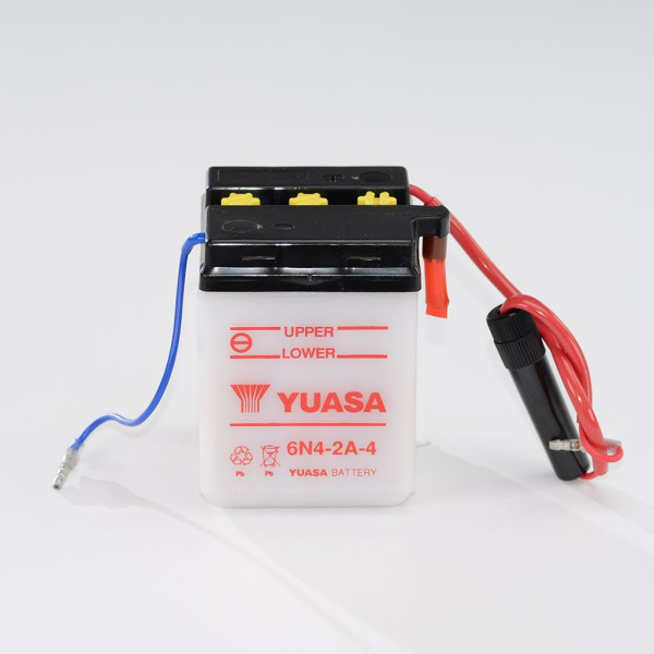 Batterie 6V 4AH 6N4-2A-4 Blei-Säure Yuasa 00414 ohne Säurepack