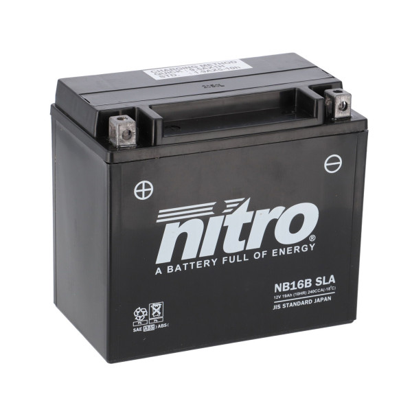Batterie 12V 19AH YB16-B Gel Nitro