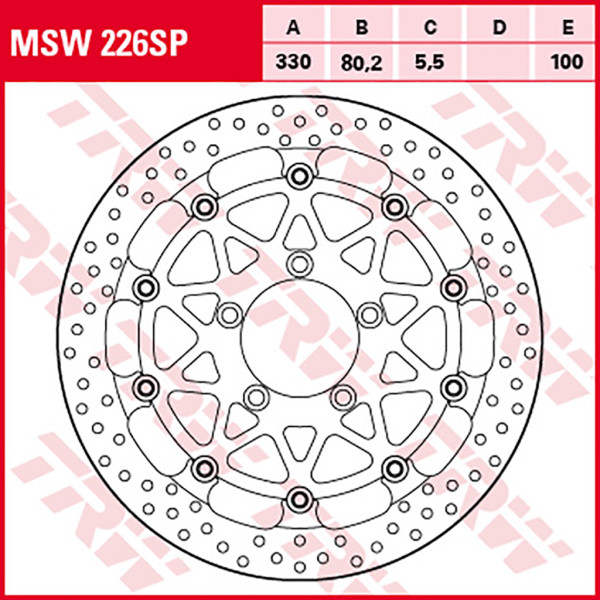 Bremsscheibe TRW MSW226SP