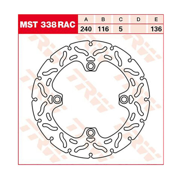 Bremsscheibe TRW MST338RAC
