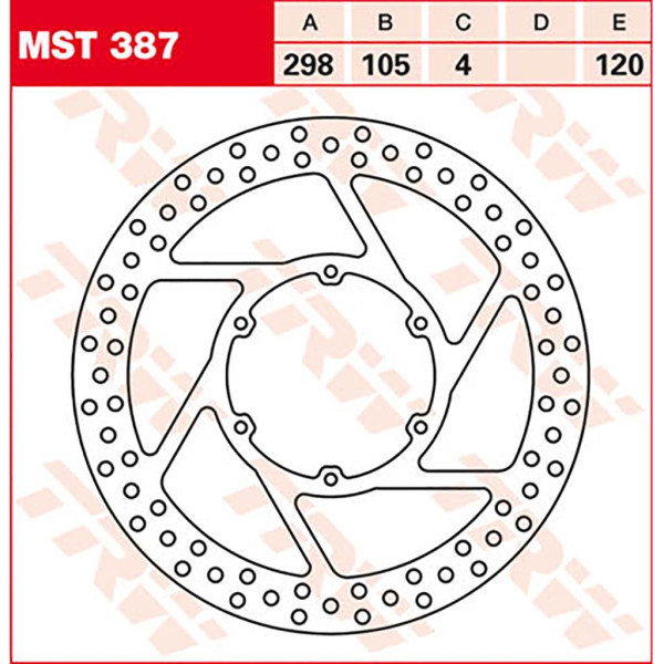 Bremsscheibe TRW MST387