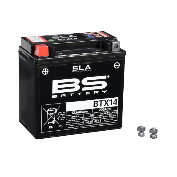 Batterie 12V 12AH YTX14-BS Gel BS-Battery 51214