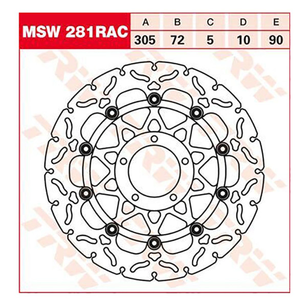 Bremsscheibe TRW MSW281RAC