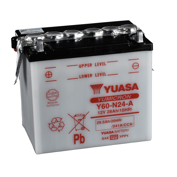 Batterie 12V 28AH Y60-N24-A Blei-Säure Yuasa ohne Säurepack