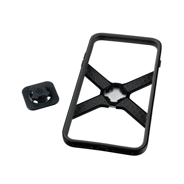 Hülle iPhone 7/8 PLUS Intuitve Cube schwarz mit Infinity Halteclip