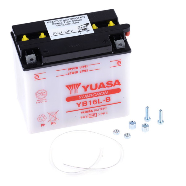 Batterie 12V 19AH YB16L-B Blei-Säure Yuasa 51911 ohne Säurepack