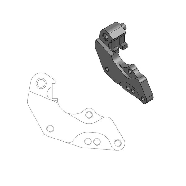 Bremssattel-Adapter Moto-Master 211056 Oversize Dakar 298 mm Ø