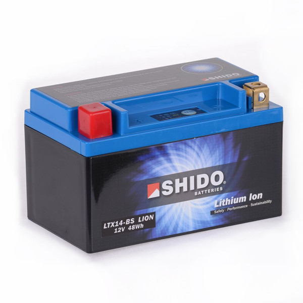 Batterie 12V 4AH(12AH) YTX14-BS Lithium-Ionen Shido 51214