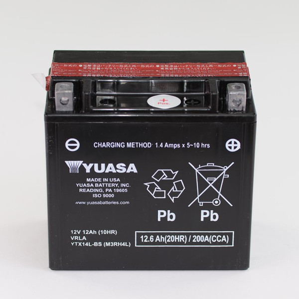 Batterie 12V 12AH YTX14L-BS Wartungsfrei Yuasa