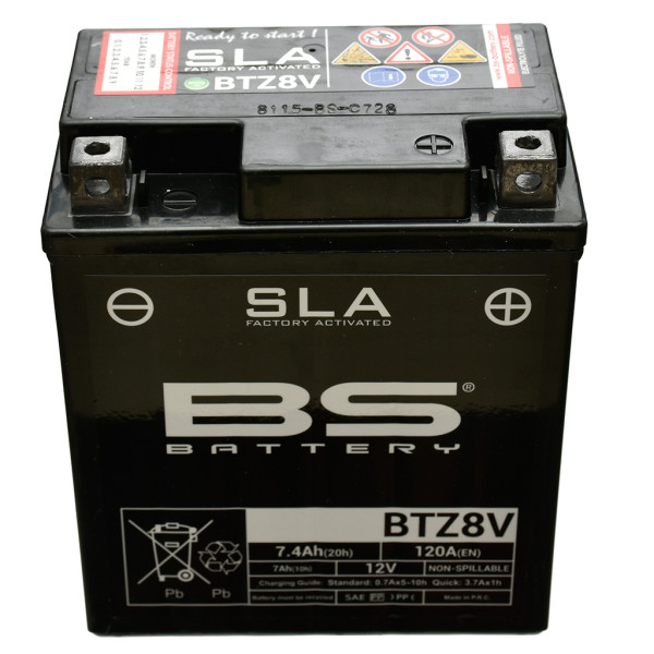 Batterie 12V 7,4AH YTZ8V Gel BS-Battery