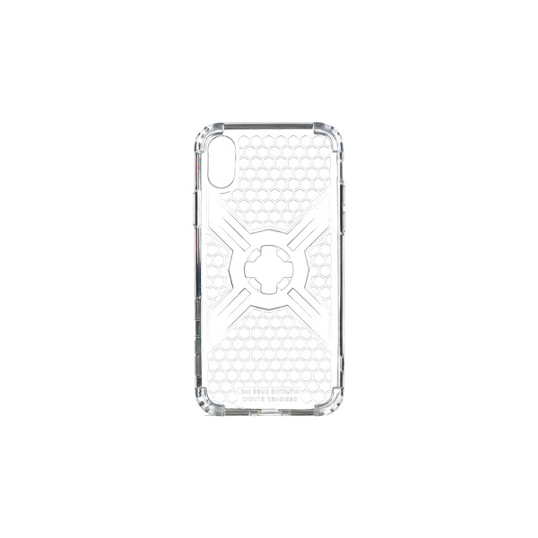 Hülle iPhone X/XS Intuitve Cube transparent mit Infinity Halteclip