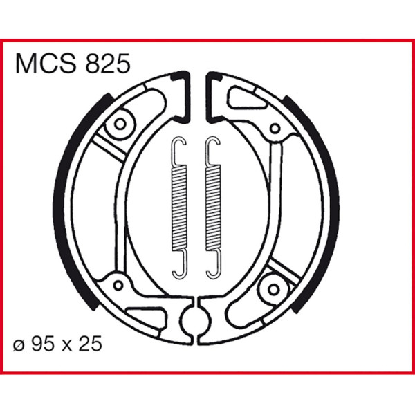 Bremsbacken Bremsbelag TRW MCS825