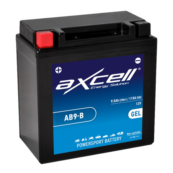 Batterie 12V YB9-B GEL AXCELL 50914