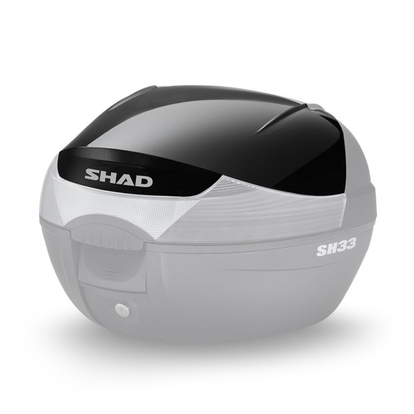 Cover SHAD für SH33 schwarz metallic mit weißem Reflektor