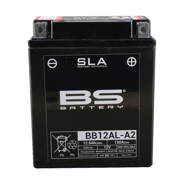 Batterie 12V12AH YB12AL- A2 Gel BS-Battery 51213