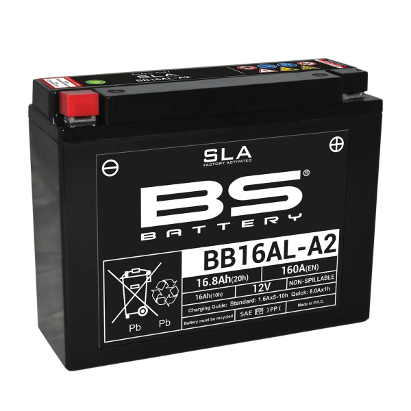 Batterie 12V 16AH YB16AL-A2 Gel BS-Battery 51616