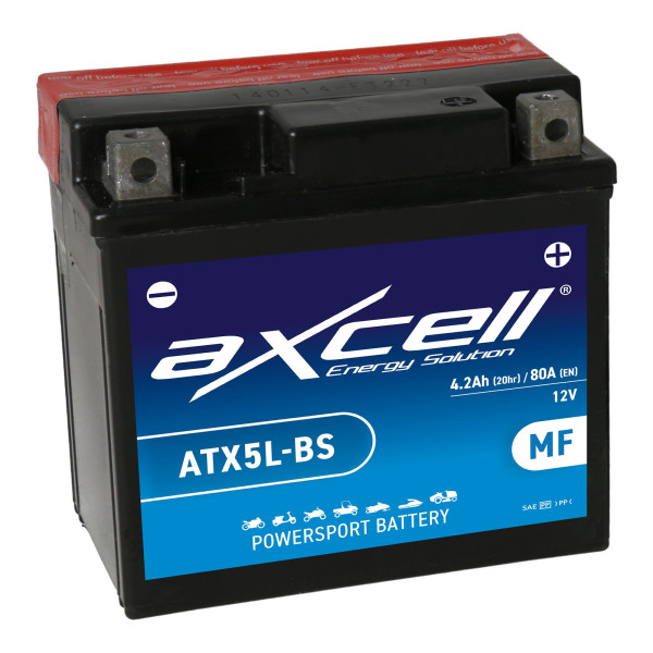 Batterie 12V YTX5L-BS Wartungsfrei AXCELL 50412