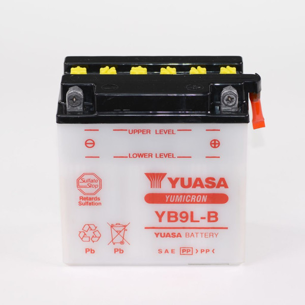 Batterie 12V 9AH YB9L-B Blei-Säure Yuasa 50915 ohne Säurepack
