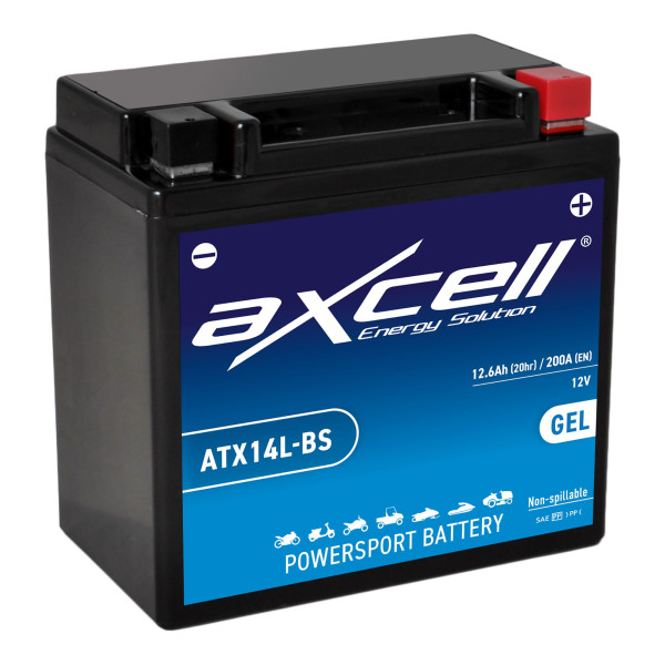Batterie 12V YTX14L-BS GEL AXCELL