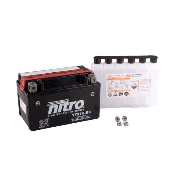 Batterie 12V 6AH YTX7A-BS Wartungsfrei Nitro 50615