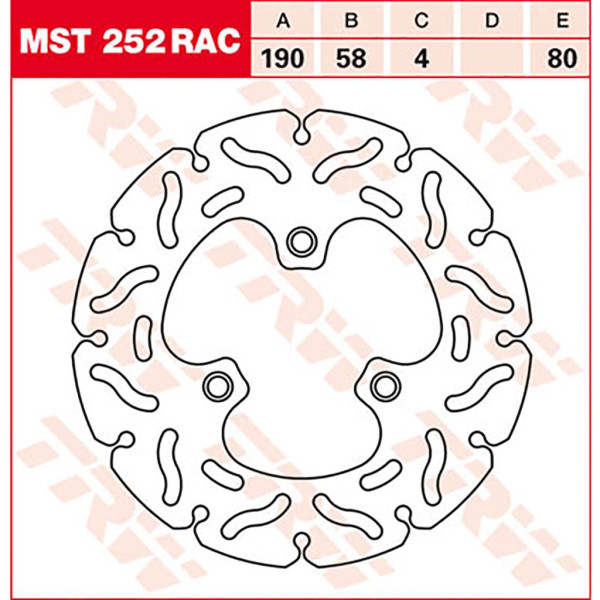 Bremsscheibe TRW MST252RAC